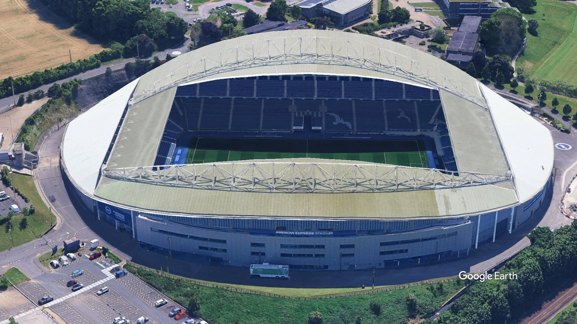 Aerial View of Brighton & Hove Football Club AMEX Stadium