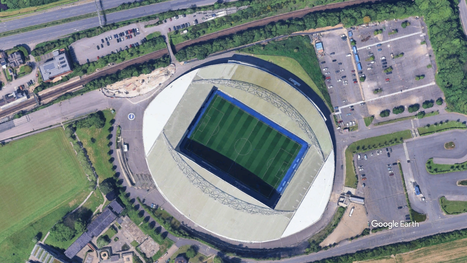 Aerial View of Brighton & Hove Football Club AMEX Stadium