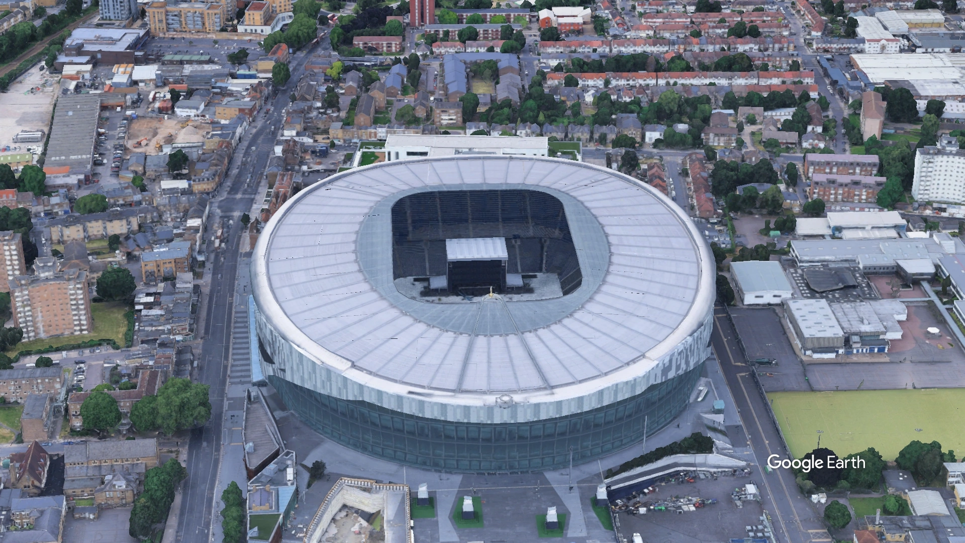 Aerial View of Tottenham Hotspur Stadium Tottenham Hotspur Football Club