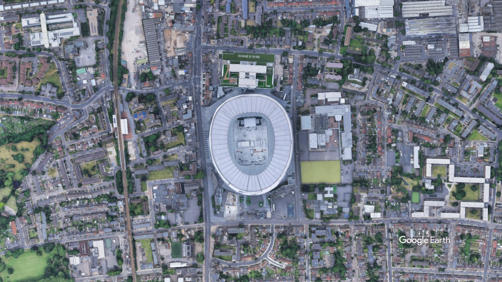 Aerial View of Tottenham Hotspur Stadium Tottenham Hotspur Football Club